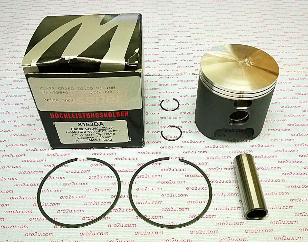 Piston Kit 75-77 CR250 70.00, Wossner Forged 8153DA