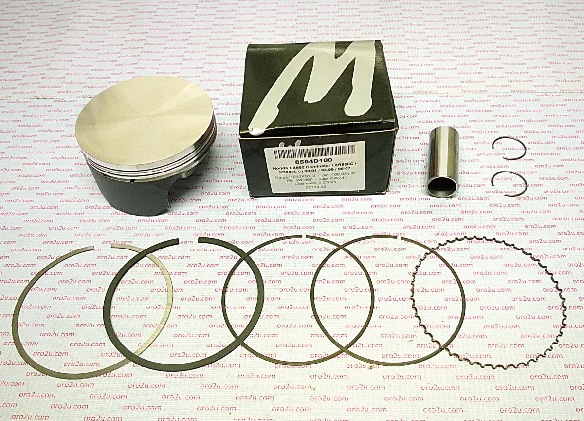 Piston Kit 97-14 XR650 101.00, Forged Wossner 8564D100 NX650