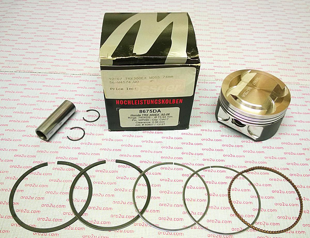 Piston Kit 92-08 TRX300 75.00, Forged Wossner 8675D100