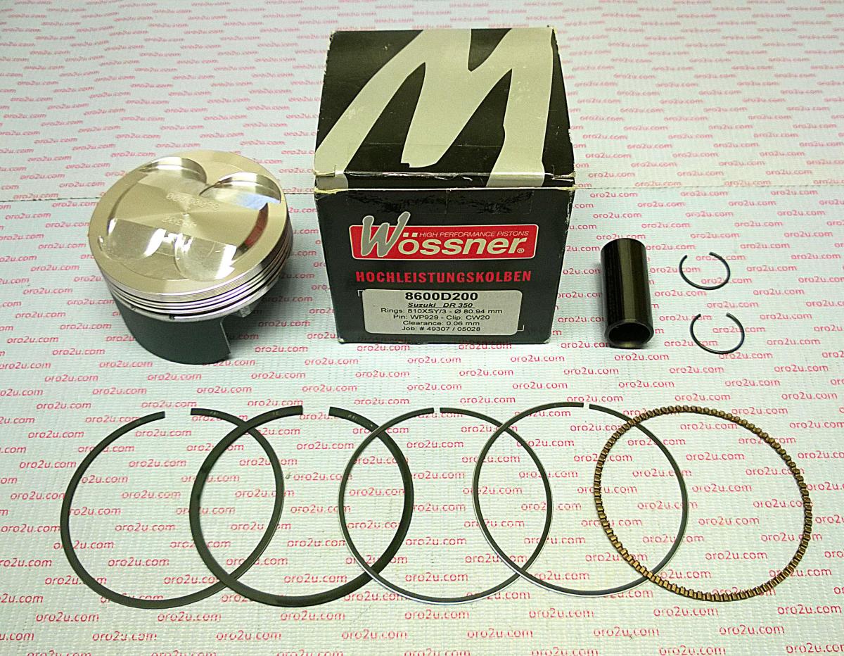 Piston Kit 90-99 DR350 83.00, Forged Wossner 8600D400