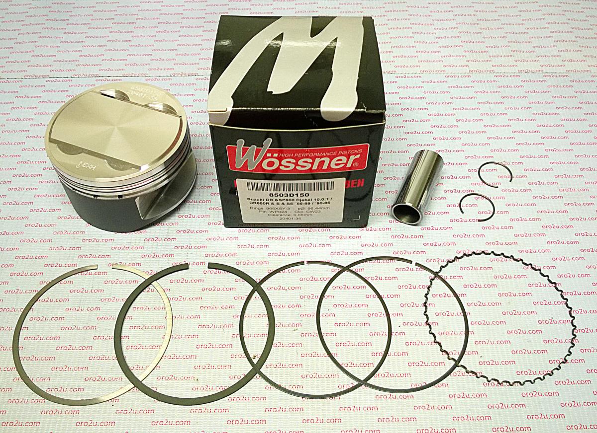 Piston Kit DR600 DR650 95.00, Forged Wossner 8503DA, 12111-15A00