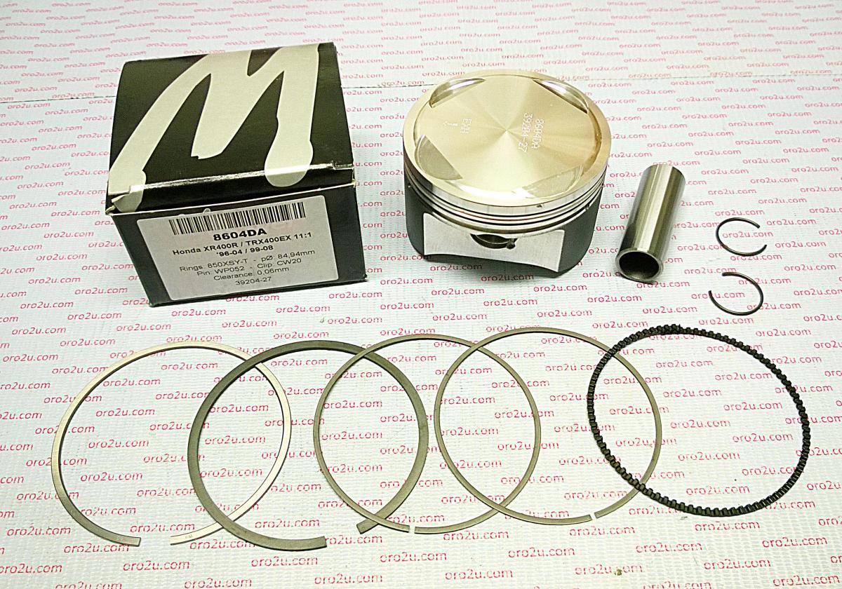 Piston Kit XR400 TRX400 85.00, Forged Wossner 8604DA Honda 13110-KCY-670