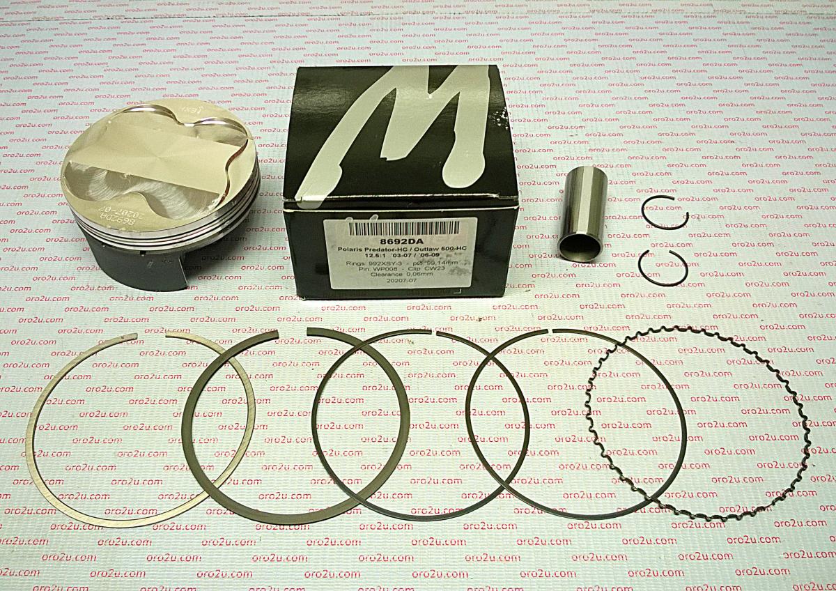 Piston Kit Polaris 500 99.20, Forged Wossner 8692DA 3087970