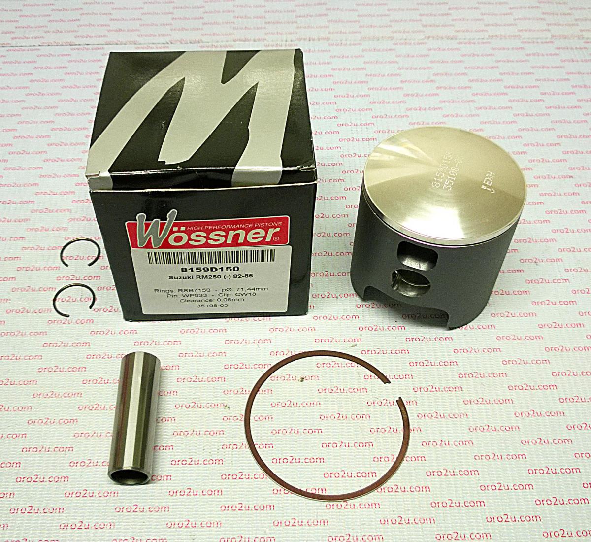 Piston Kit 82-85 RM250 70.50, Forged Wossner 8159D050