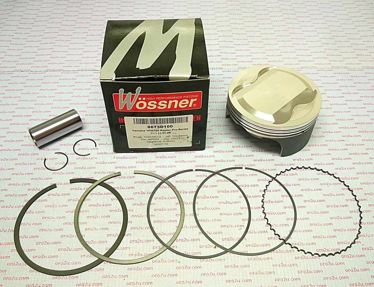 Piston Kit 06-11 YFM700 Hc 103, Wossner 8673D100 Raptor