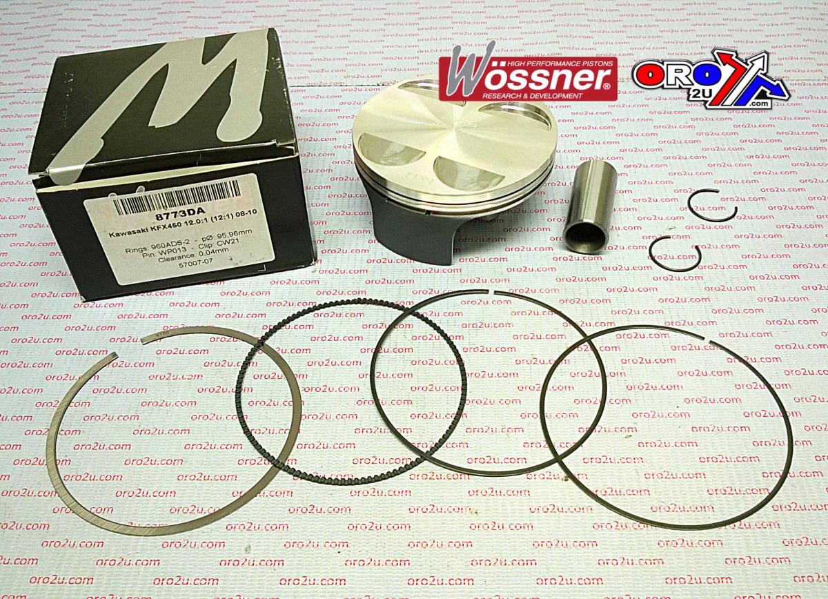 Piston Kit 08-12 KFX450 96mm, Wossner 8773DA Kawasaki 13001-0079