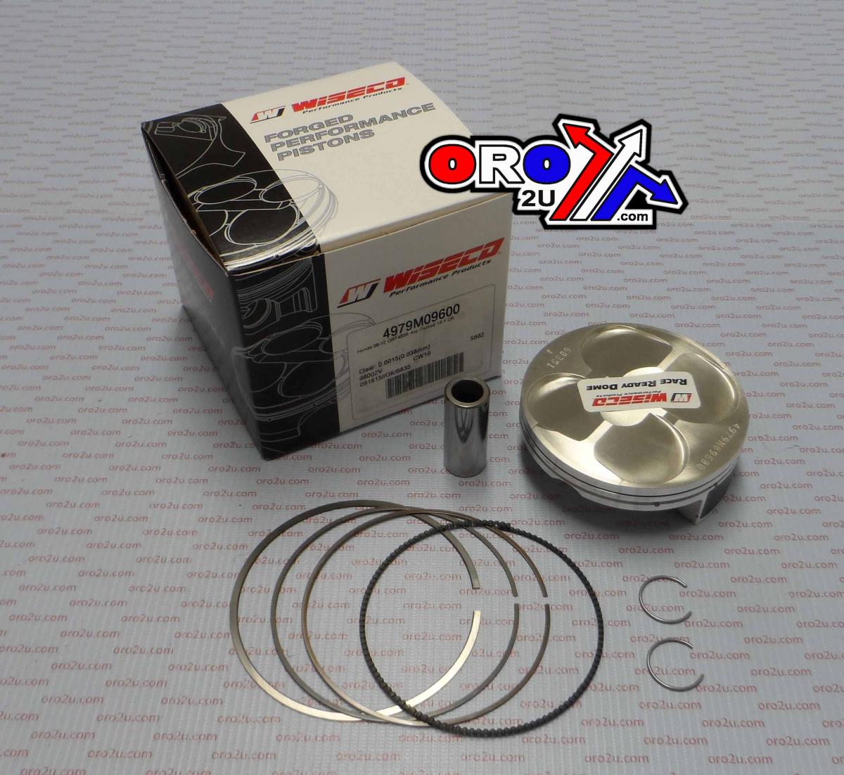 Piston Kit 09-12 CRF450R Hc, 4979M09600 Wiseco 96.00mm