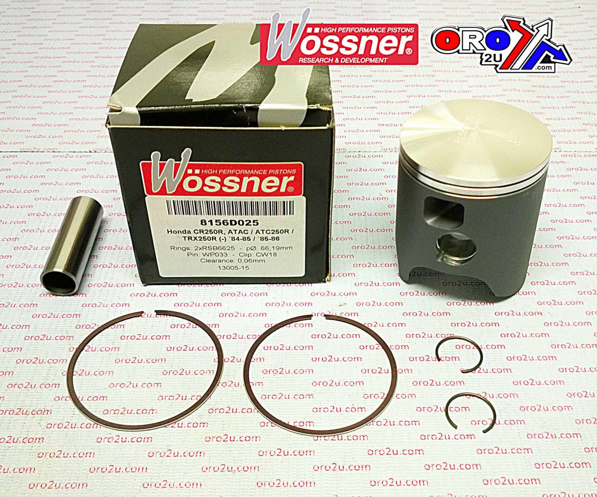 Piston Kit 84-85 CR250 67.50, Wossner 8156D150 Honda MX