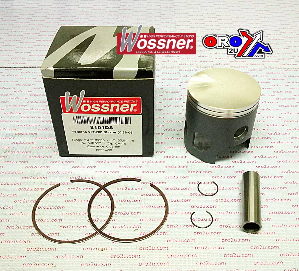 Piston Kit 87-07 YFS200 70.00, Wossner 8101D400 Yamaha ATV