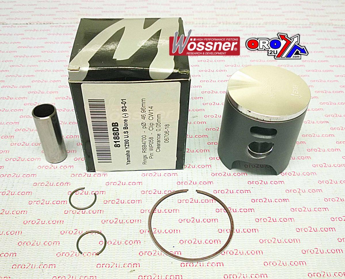 Piston Kit YZ85 YZ80 48.00, Wossner 8188D100 Yamaha MX