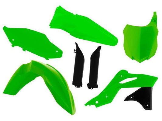 PLASTIC KIT 13-16 KX250F USA, NEON GREEN USA STYLE, RTECH R-KITKXF-VF0-516