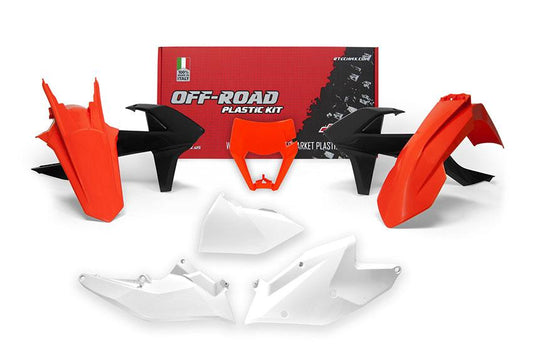 PLASTIC KIT/6 17-19 EXC/EXC-F, OEM COLOUR ENDURO KIT, R-KITKTM-OEM-517