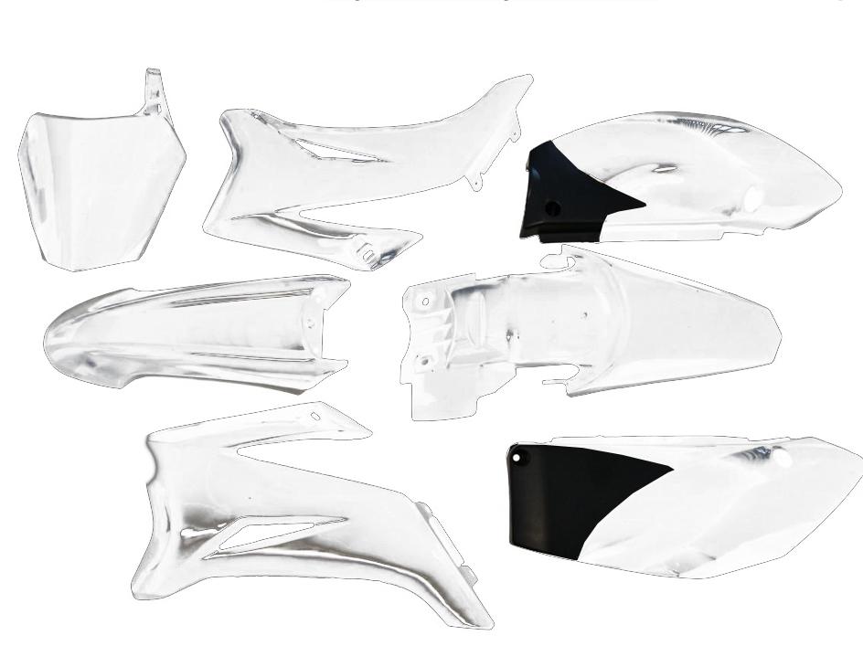 PLASTIC KIT YAMAHA TTR110E, WHITE, HX SJ004WHITE