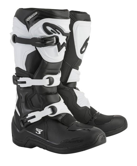 NEW TECH-3 BLACK/WHITE 44.5, MOTOCROSS ALPINESTAR BOOTS, A20130181210