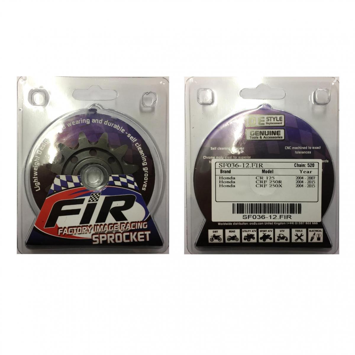 Factory Image Racing Front Sprocket Groove & Light JTF1323, JTF1323.1.12