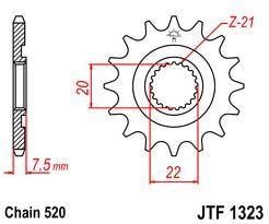 Factory Image Racing Front Sprocket 14T [JTF1323.14]