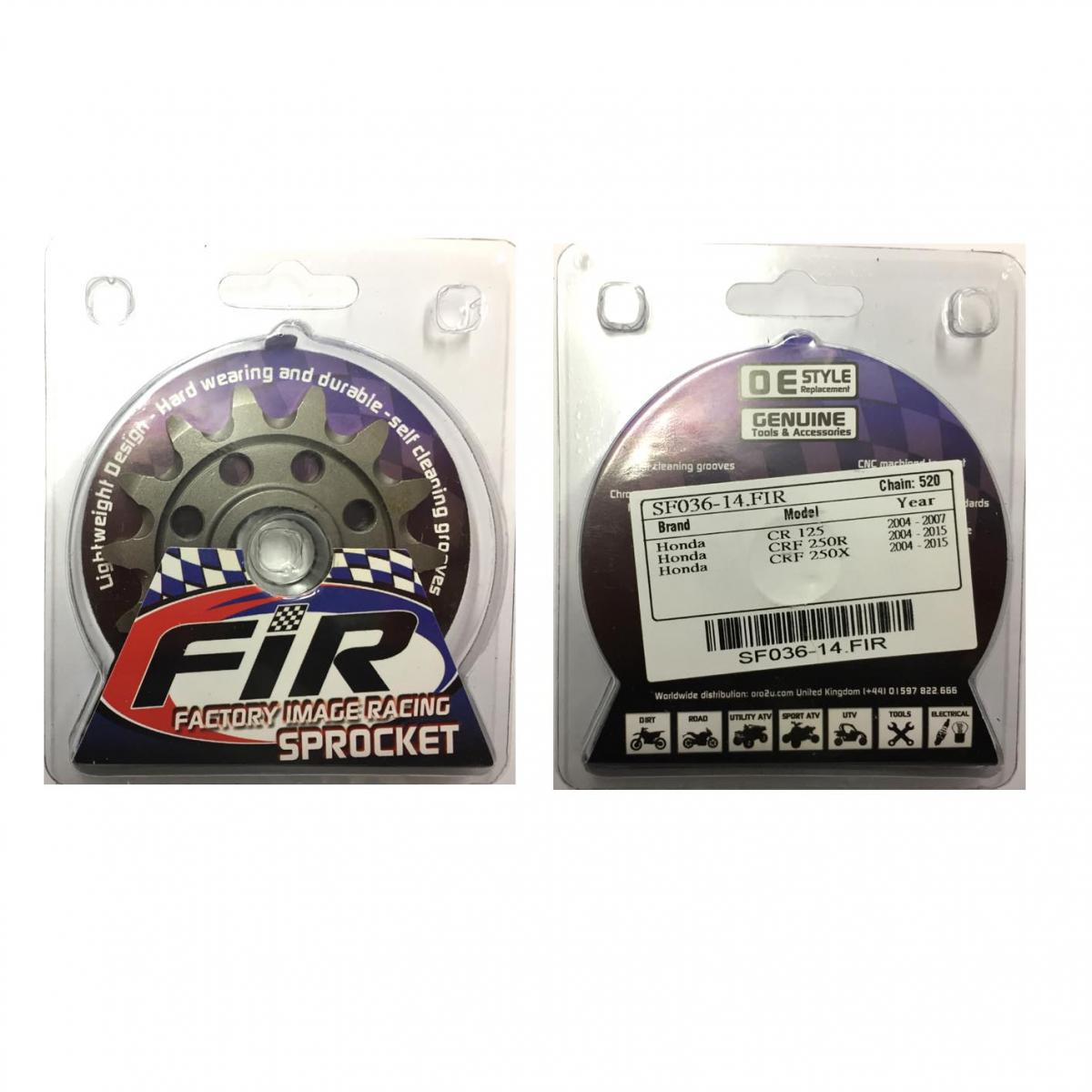 Factory Image Racing Front Sprocket Groove & Light JTF1323, JTF1323.1.14