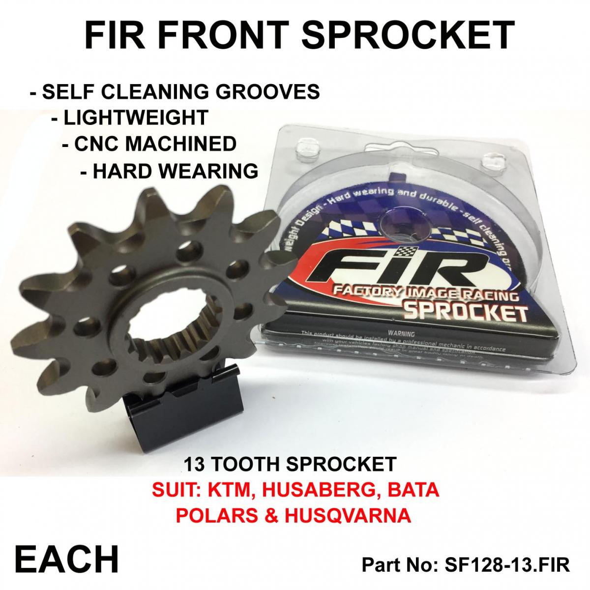 Factory Image Racing Front Sprocket Groove & Light JRF1901, JTF1901.1.13