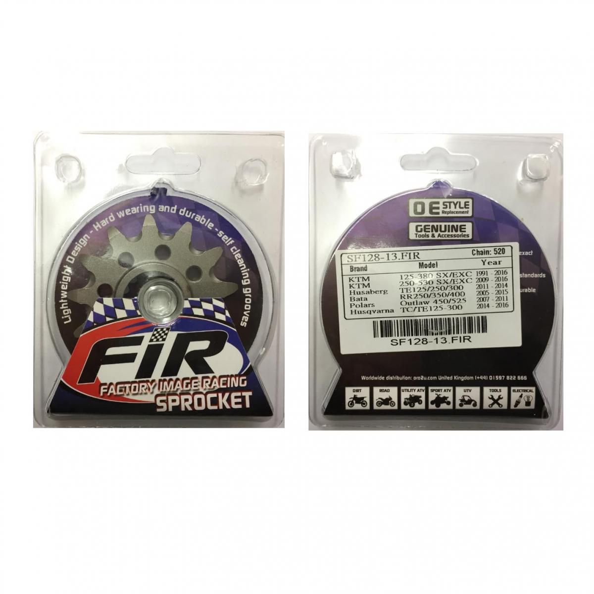 Factory Image Racing Front Sprocket Groove & Light JRF1901, JTF1901.1.13