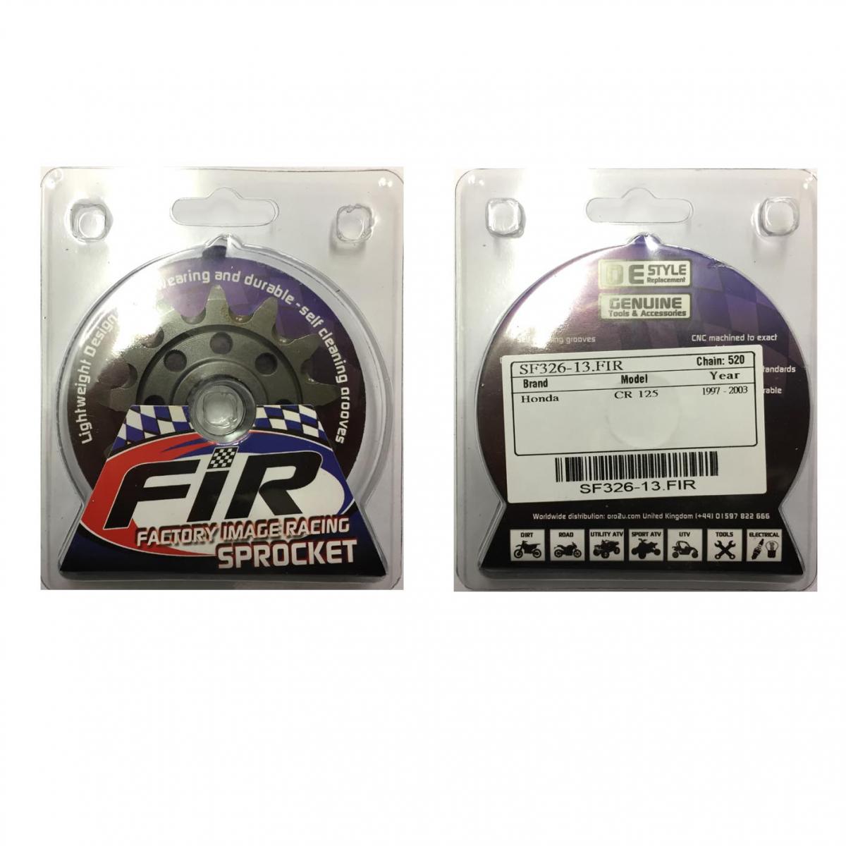Factory Image Racing Front Sprocket Groove & Light JRF326, JTF326.1.13