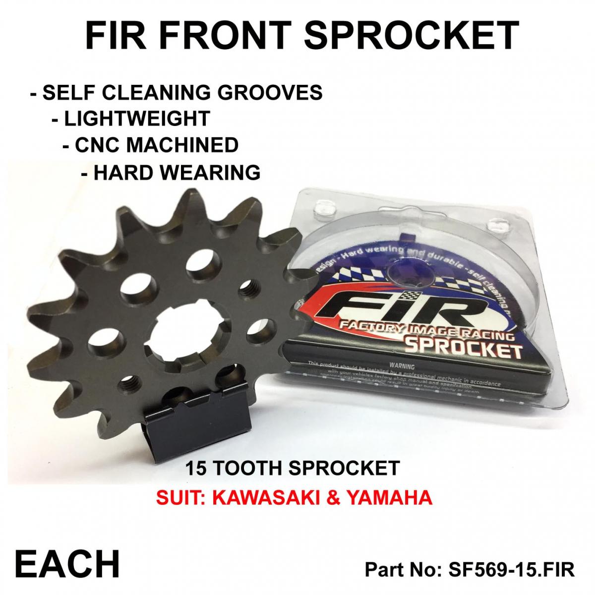 Factory Image Racing Front Sprocket Groove & Light JRF569, JTF569.1.15