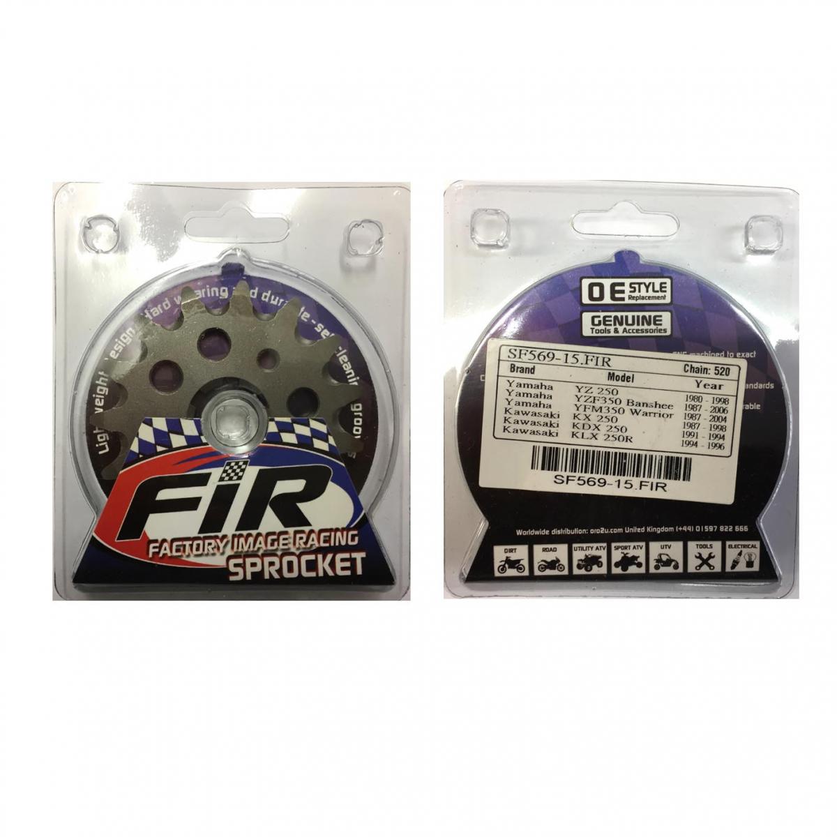 Factory Image Racing Front Sprocket Groove & Light JRF569, JTF569.1.15