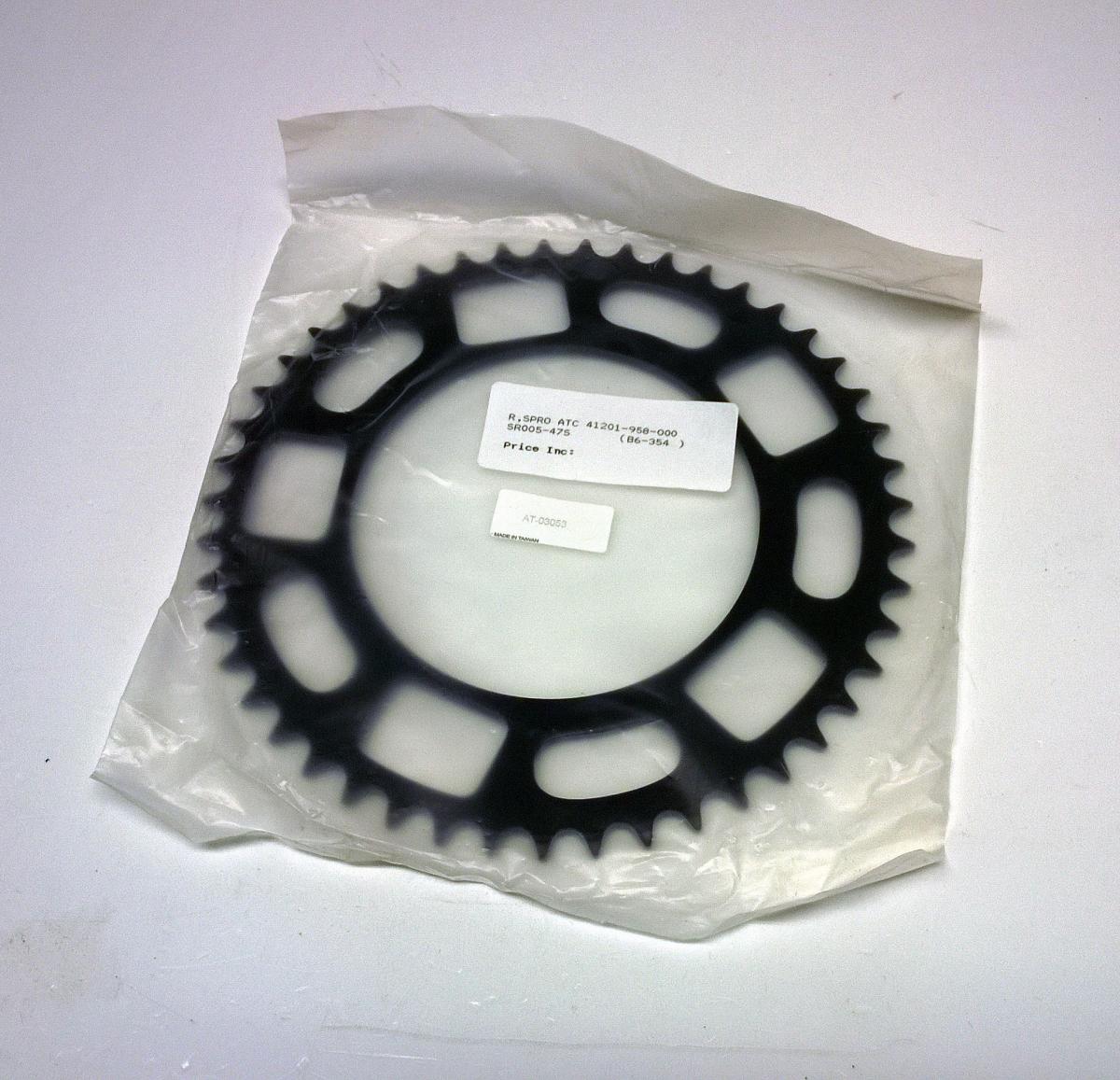 Dirt Racing Rear Sprocket Steel 47 Atc Honda, 41201-958-000 AT-03053, ATC185 80-81, ATC200 80-81