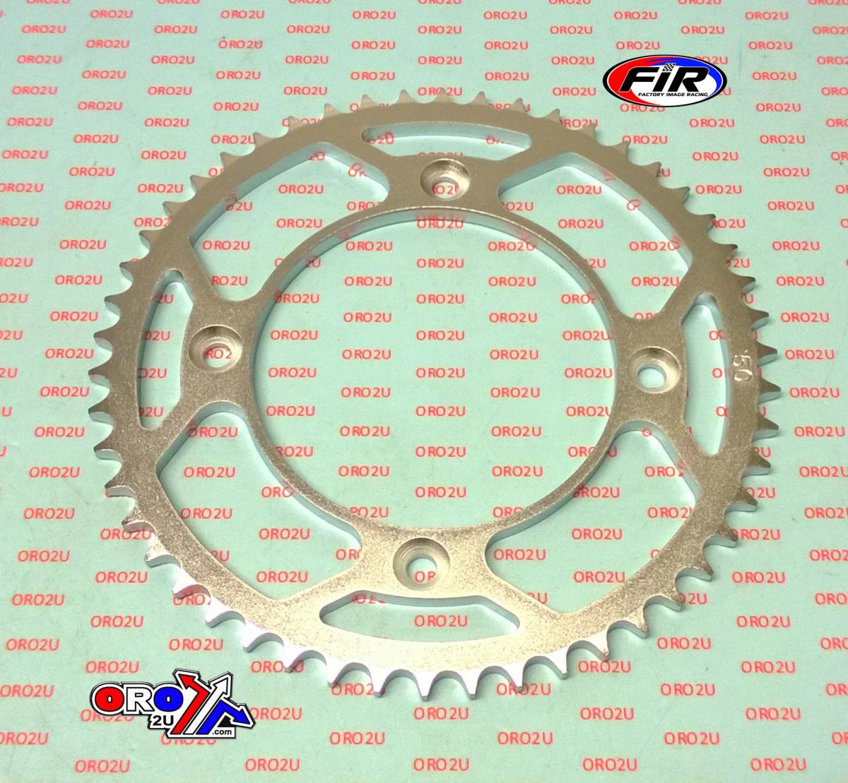 Factory Image Racing Rear Sprocket Steel Light Sil, MX-89550-2 Silver, SR441-50 JTR89550