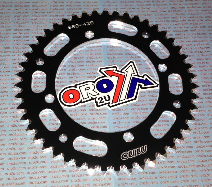 Mino Rear Sprocket Alloy Black 1465, 25-660-420-46