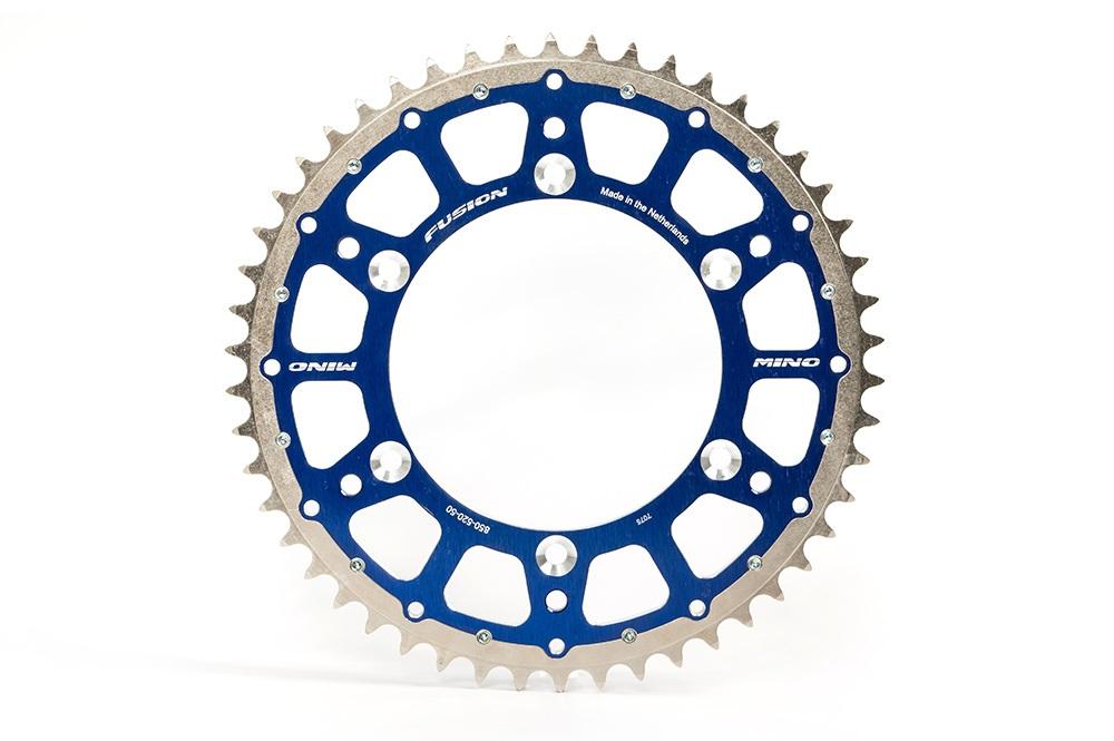 Mino Rear Sprocket Fusion 2-RING, 23-612-48 Blue Steel/Alloy