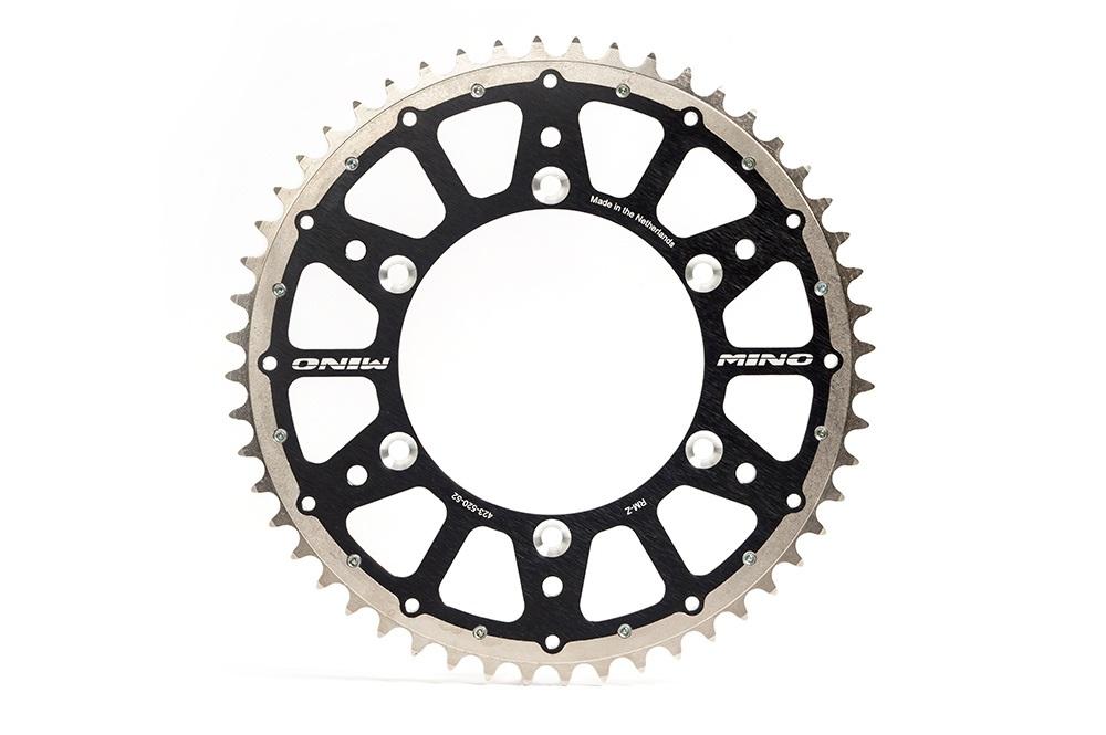 Mino Rear Sprocket Fusion 2-RING, 23-316-520-50 Black Steel/Alloy