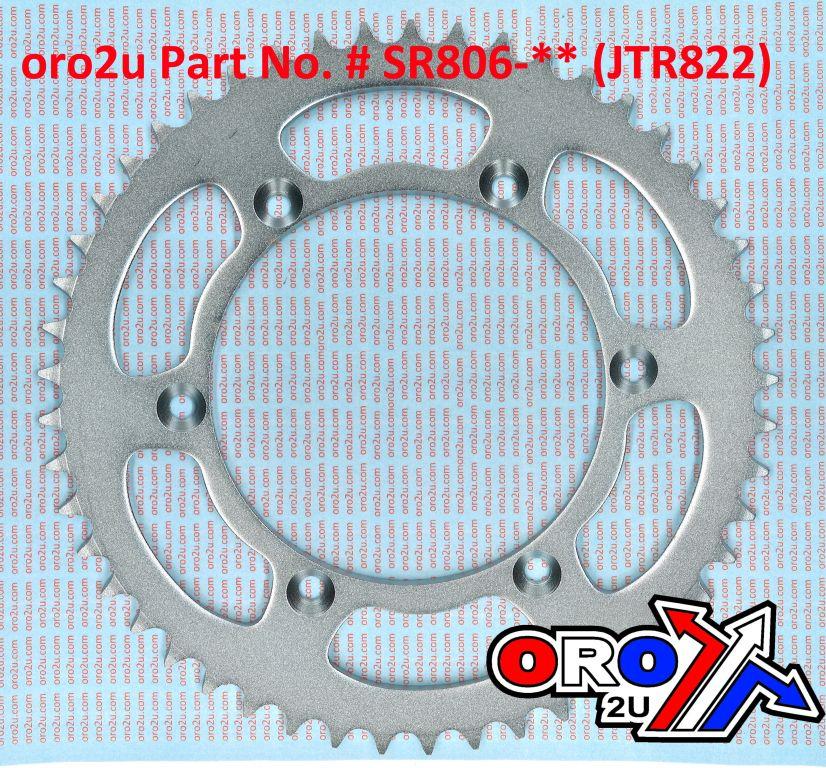 Dirt Racing Rear Sprocket Steel 50 [JTR822.50] 520, Silver