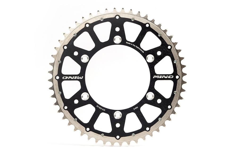 Mino Rear Sprocket Fusion 2-RING, 23-423-520-49 Black Steel/Alloy