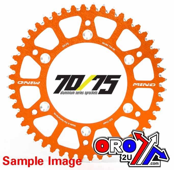 Mino Rear Sprocket Alloy Orange, 25-724-520-49 Orange