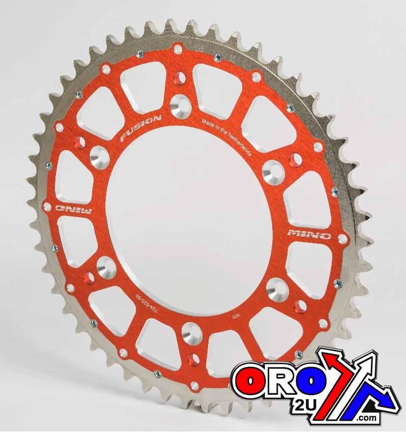 Mino Rear Sprocket Fusion 2-RING, 23-724-520-51 Steel/Alloy Orange
