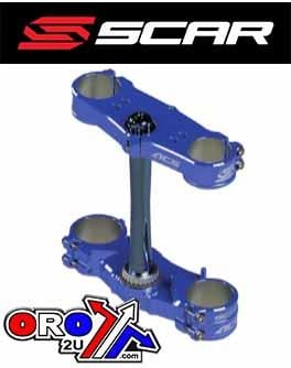 Scar Racing Triple Clamp Assembly 15-26 Fantic Yamaha Xx YZ 250 X SCAR S1427 Blue 25mm Offset S1427