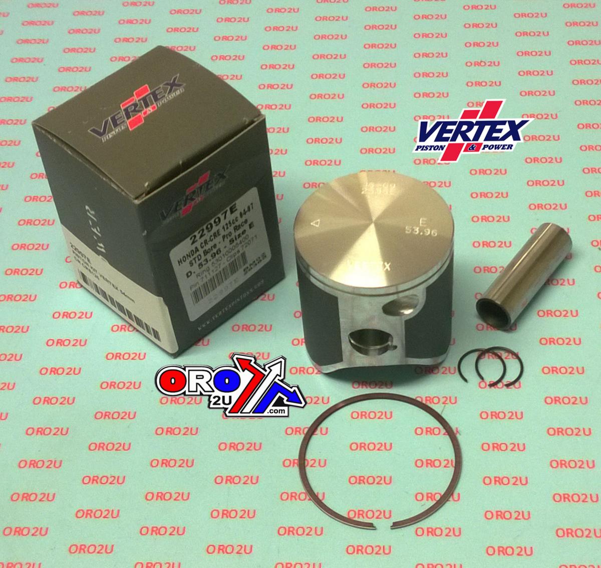 Piston Kit Vertex 54.0 E Honda CR/Cre 125 04-07 Pro Race, Vertex