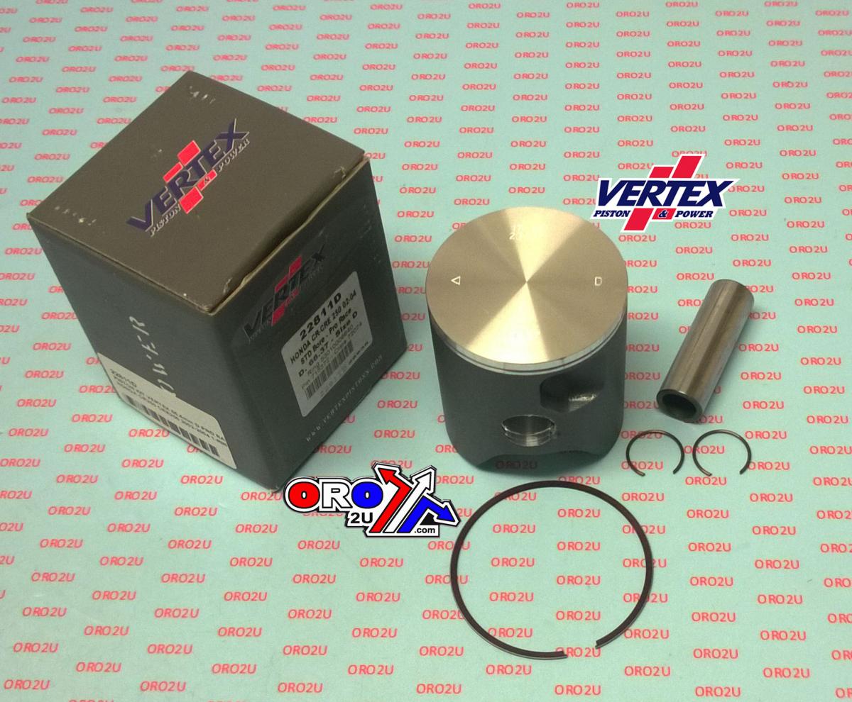 Piston Kit Vertex 66.4 A Honda CR/Cre 250 02-04 Pro Race, Vertex Single Ring