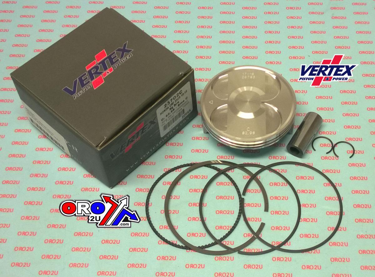 Piston Kit Vertex 83.0 C Honda CRF 250R 10-17, Vertex Os+5.20 Big Bore Compr 13,2:1