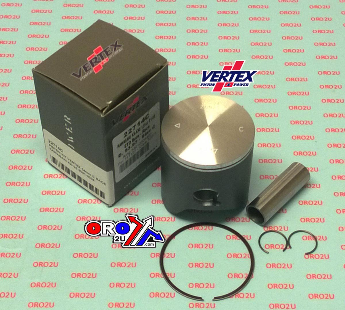 Piston Kit Vertex 54.0 D Kawasaki KX 125 01-08 Race, Vertex