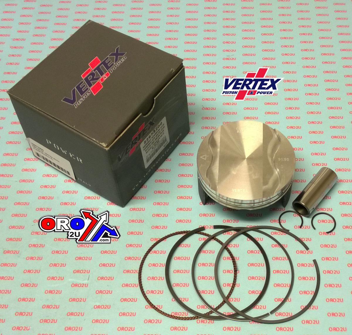Piston Kit Vertex 92.0 Suzuki Drz/Ltz 400 00-12, Vertex Xl Big Bore Os +2.00 Kaw KLX/Kfx 400