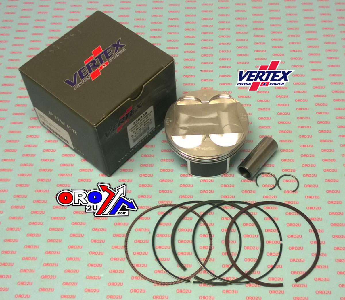 Piston Kit Vertex 92.0 Suzuki Ltz 400 Stroker 03-12, Vertex Os+2.00 Big Bore Kawasaki Kfx 400