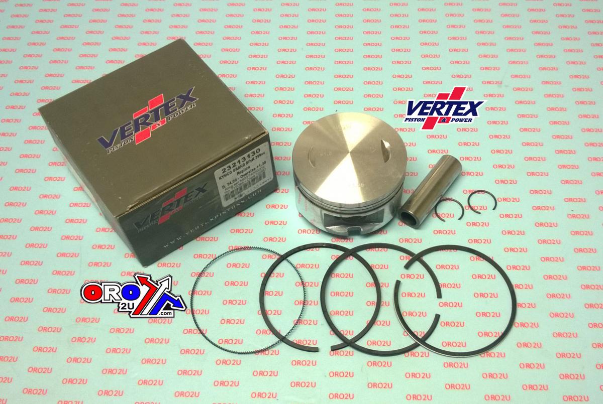 Piston Kit Vertex 73.0 Kymco Kxr/Mxu 250 03-06, Vertex Os +0.30