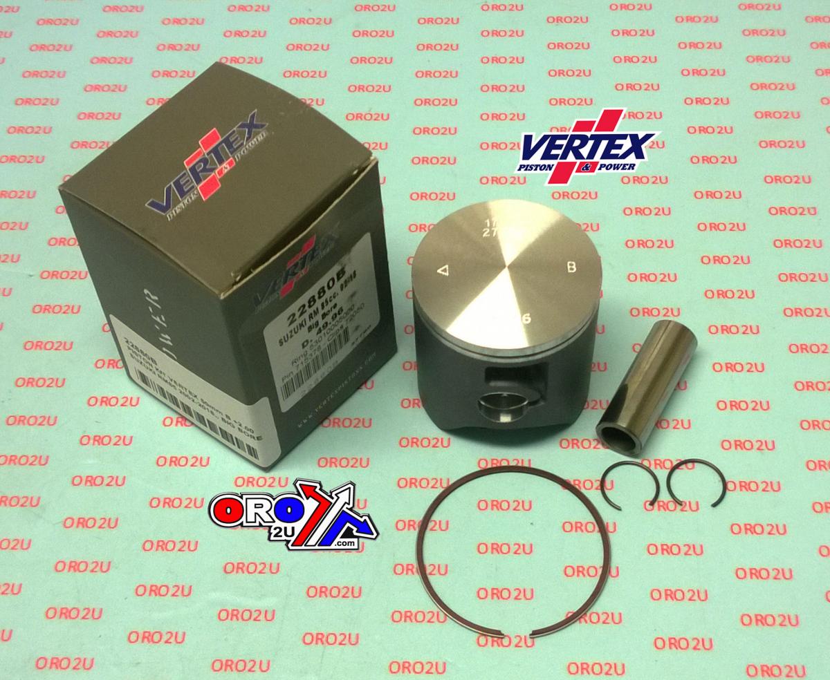 Piston Kit Vertex 50.0 A Suzuki RM 85 02-19, Vertex Big Bore Os +2.00