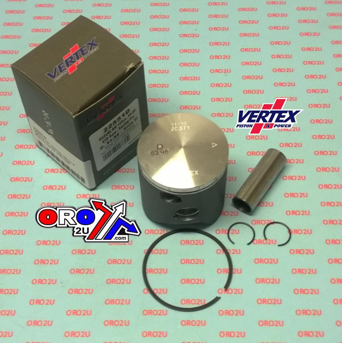 Piston Kit Vertex 54 B Suzuki RM 125 90-99, Vertex