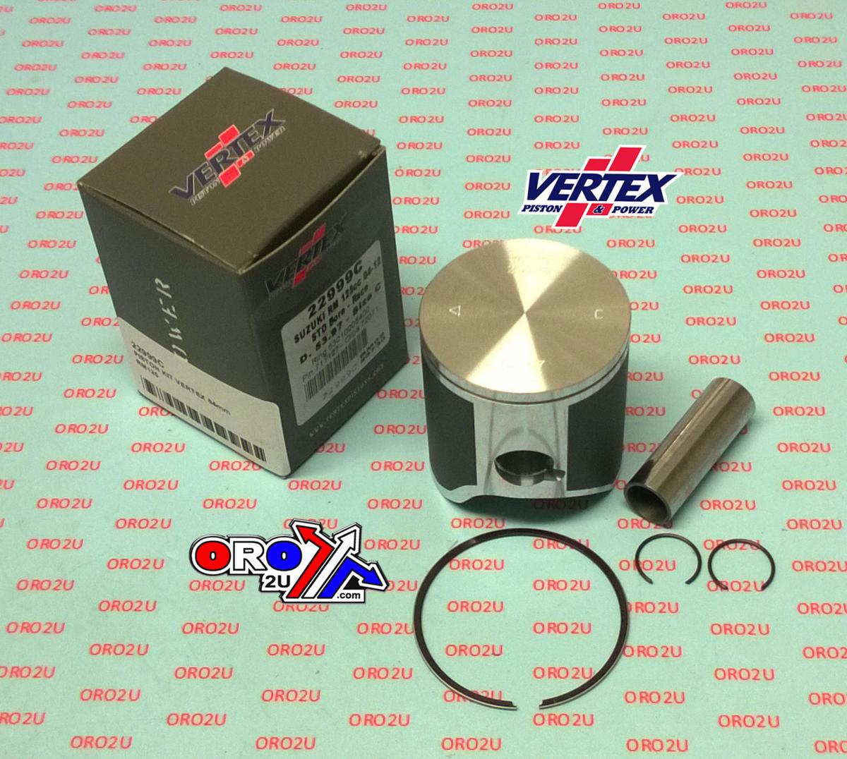 Piston Kit Vertex 54.0 C Suzuki RM 125 04-12 Race, Vertex