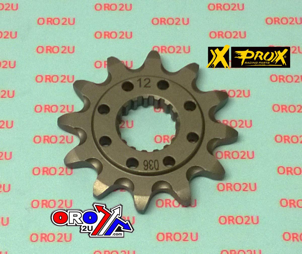 Pro-X Racing Front Sprocket Groove & Light, Prox 07.FS13018-12, 23801-K95-A20