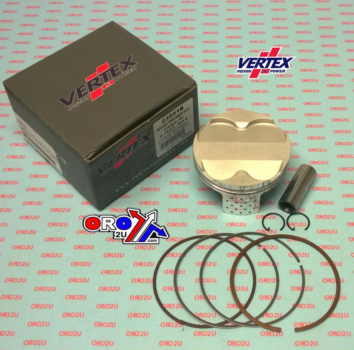 Piston Kit Vertex 74.5B 2012 Suzuki Gsx-r 1000 Vertex