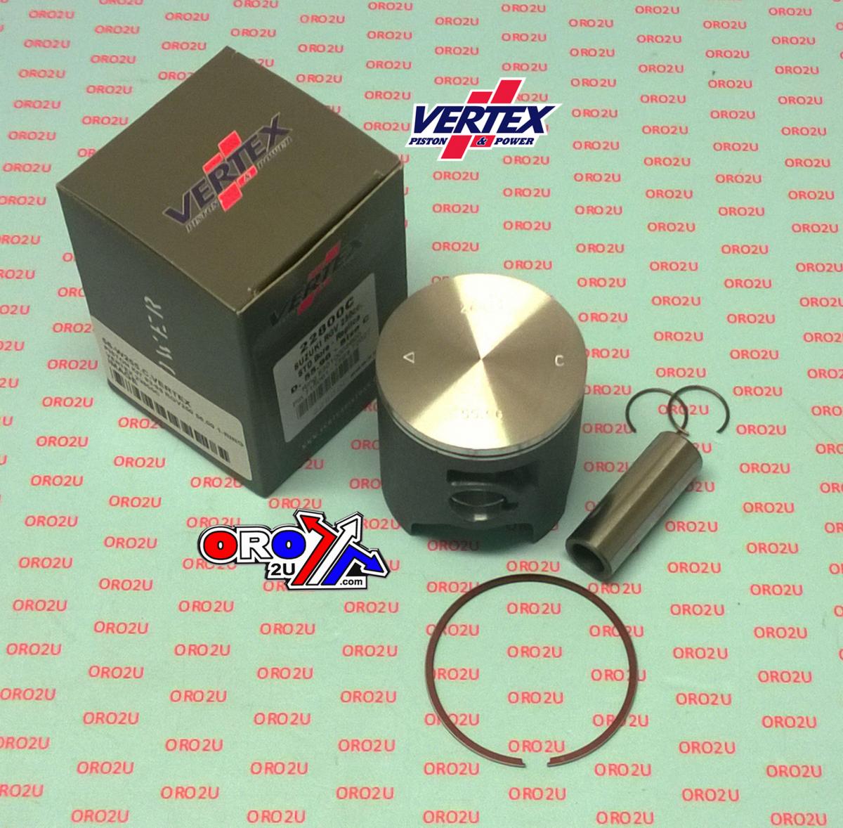 Piston Kit Vertex 56.0 D Suzuki Rgv 250/Aprilia RS250, Vertex 22800D Single Ring