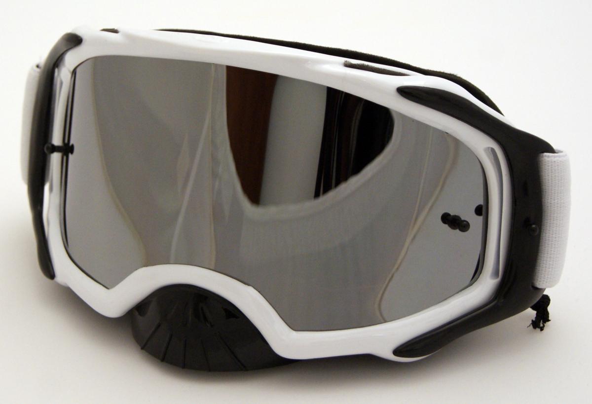 RNR PLATINUM TEAR OFF MIRRORED, WHITE GOGGLE, GAM22, TEAR OFF